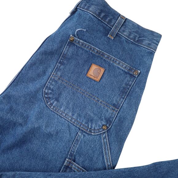 Carhartt B73-DST Denim Double Knee Baggy Carpenter Pants - Picture 10 of 10